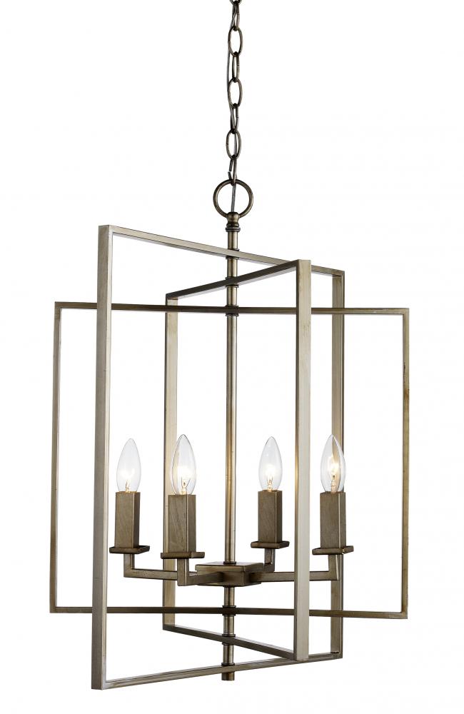 4LT-CUBE CHANDELIER MED-ASL